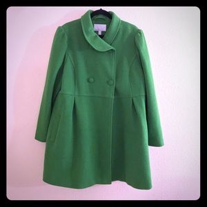 Old Navy Green Wool Blend Plus Size Pea Coat XXL